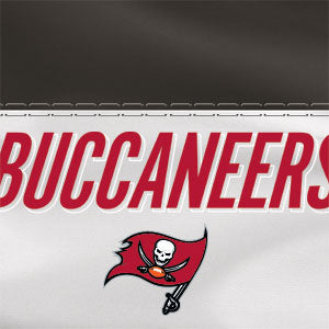 NFL Tampa Bay Buccaneers White Striped Steam Deck Handheld Gaming Computer Skin